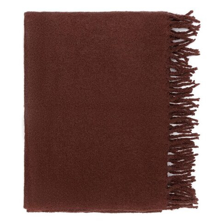 Плед мохеровый шоколадного цвета из коллекции Essential, 130х180 см