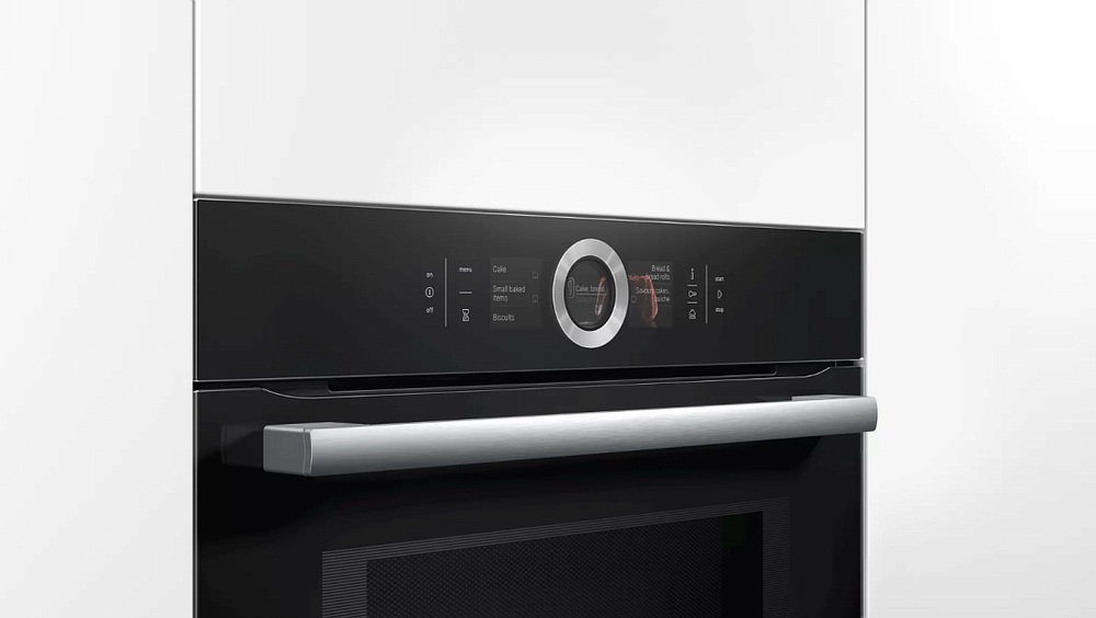 Духовой шкаф с микроволнами и паром Bosch HNG6764B6