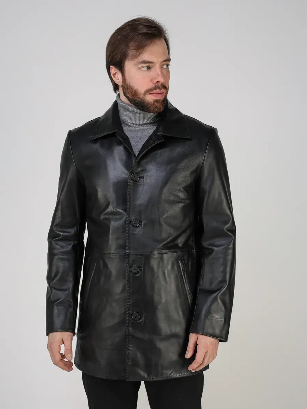 Кожаная куртка демисезонная