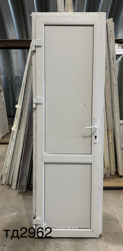 Дверь пластиковая входная Б/У 2070(в) x 660(ш)