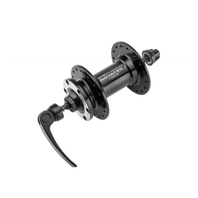 Втулка  алюминий. зад. 32отв. д/диск. на 2-х промподшип. под трещетку, с эксц.135мм черная