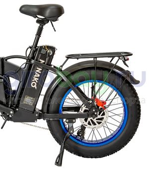 Электровелосипед Minako F10 Pro Dual (полный привод) - Синий обод