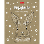 Тетрадь общая Hatber "Милые зверьки", А5, 48 листов в клетку, крафт-картон, на скрепке, ассорти