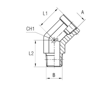 Штуцер FSС45 NPT 1/4