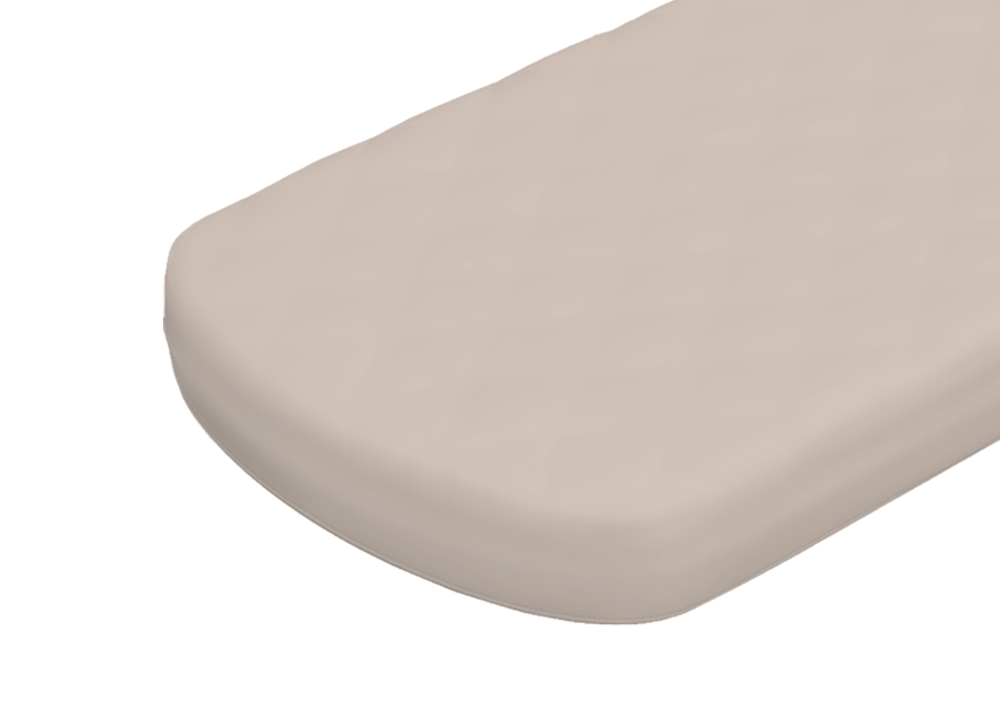 Простынь для дивана-кровати KIDI soft размер 90*200 см (бежевый, сатин)