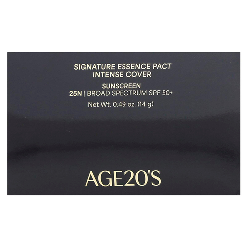 AGE20'S, Signature Essence Pact, Intense Cover, SPF 50+, 25N, 14 г (0,49 унции)