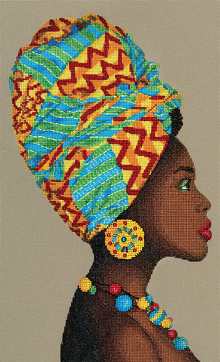 Набор для вышивания "PANNA""Золотая серия" NM-7418 "Африканка"