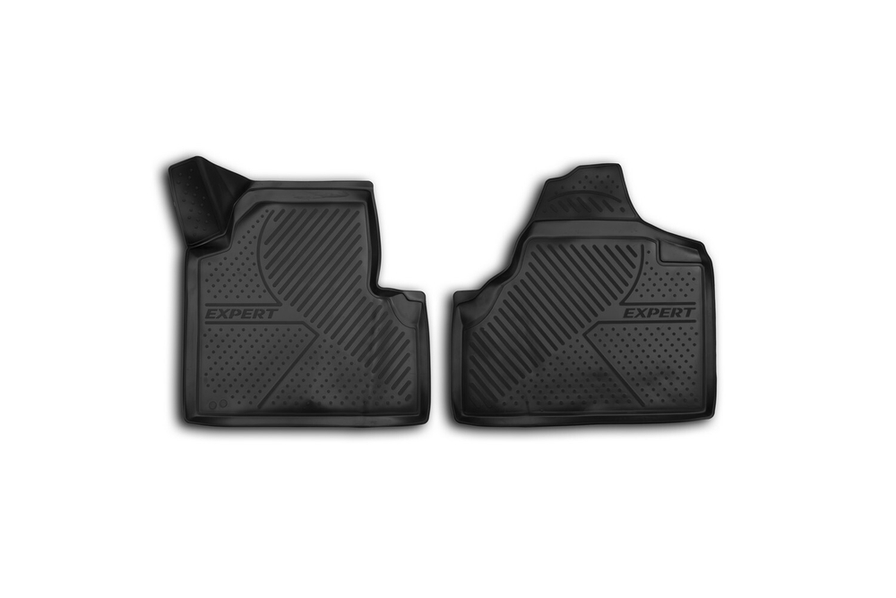 Коврики 3D в салон PEUGEOT Expert, 2013-&gt; 2 шт. (полиуретан) арт.D000000196