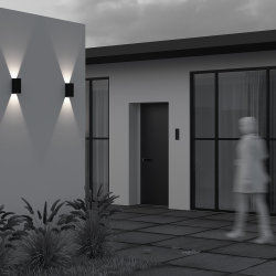 Уличный настенный светильник Outdoor O526WL-L10B3K