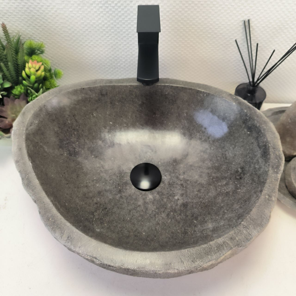 Раковина из речного камня RS-63492 (51*42*16) 0122