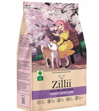 Zillii Adult Dog Large Breed Сухой корм для взрослых собак крупных пород Индейка с Ягненком
