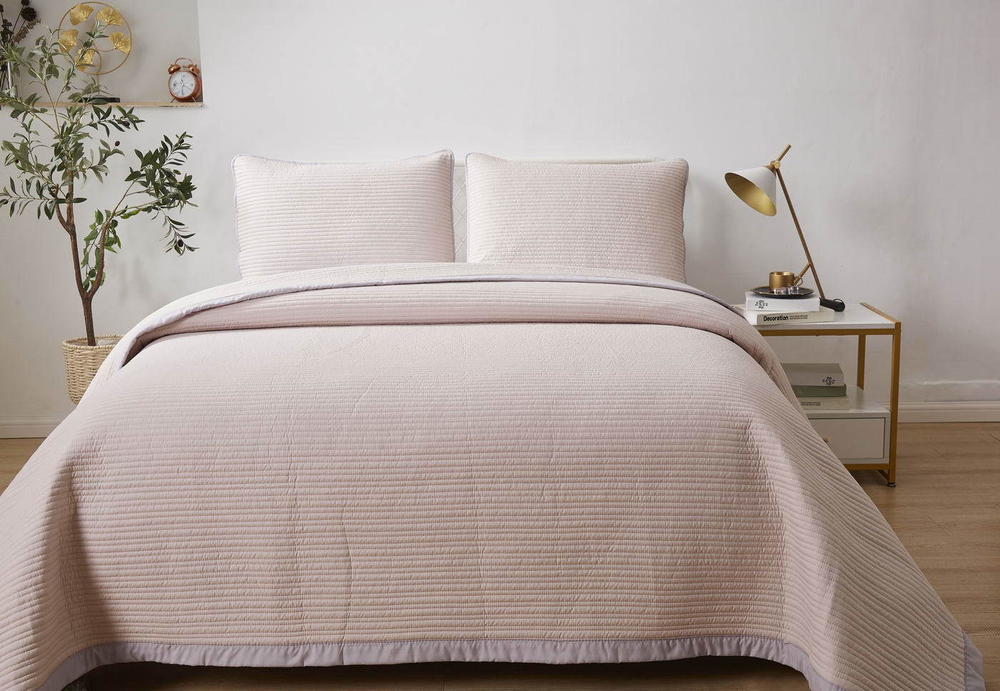 Покрывало 230х250 и 2 наволочки Sofi De MarkO Марисоль пудра