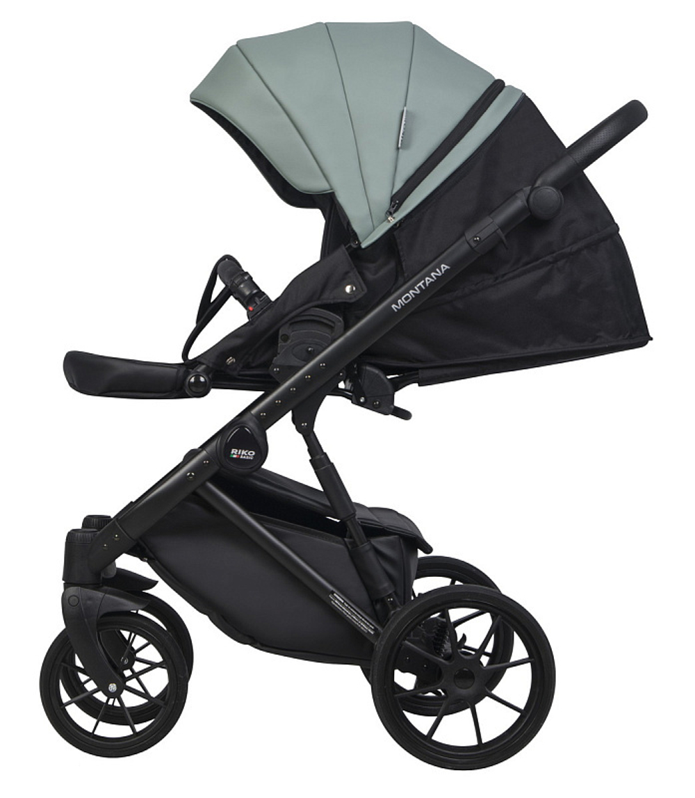 Детская коляска Riko Basic Montana Ecco 2 в 1 30 Green-Grey