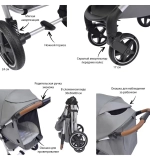 Прогулочная коляска Luxmom 730 ч/р