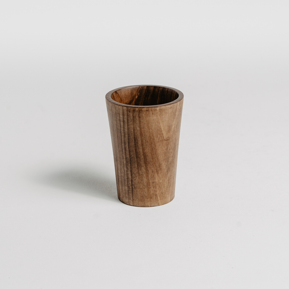 Деревянная Стопка (рюмка) из древесины пихты. R21