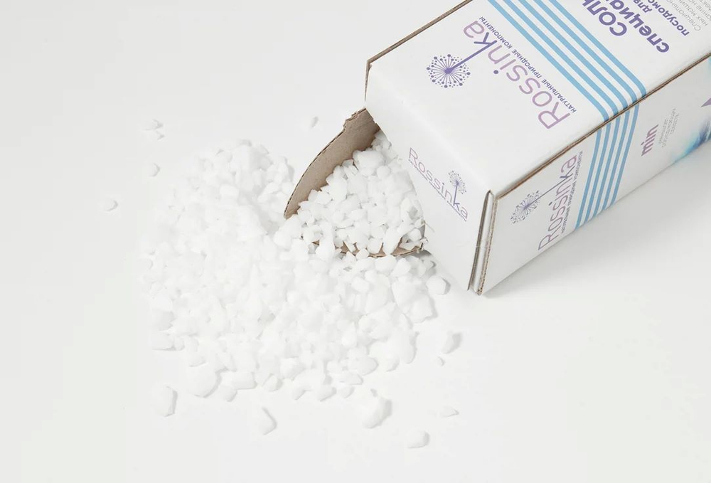 Набор 2 шт по 1 кг Соль специальная для всех посудомоечных машин, Rossinka