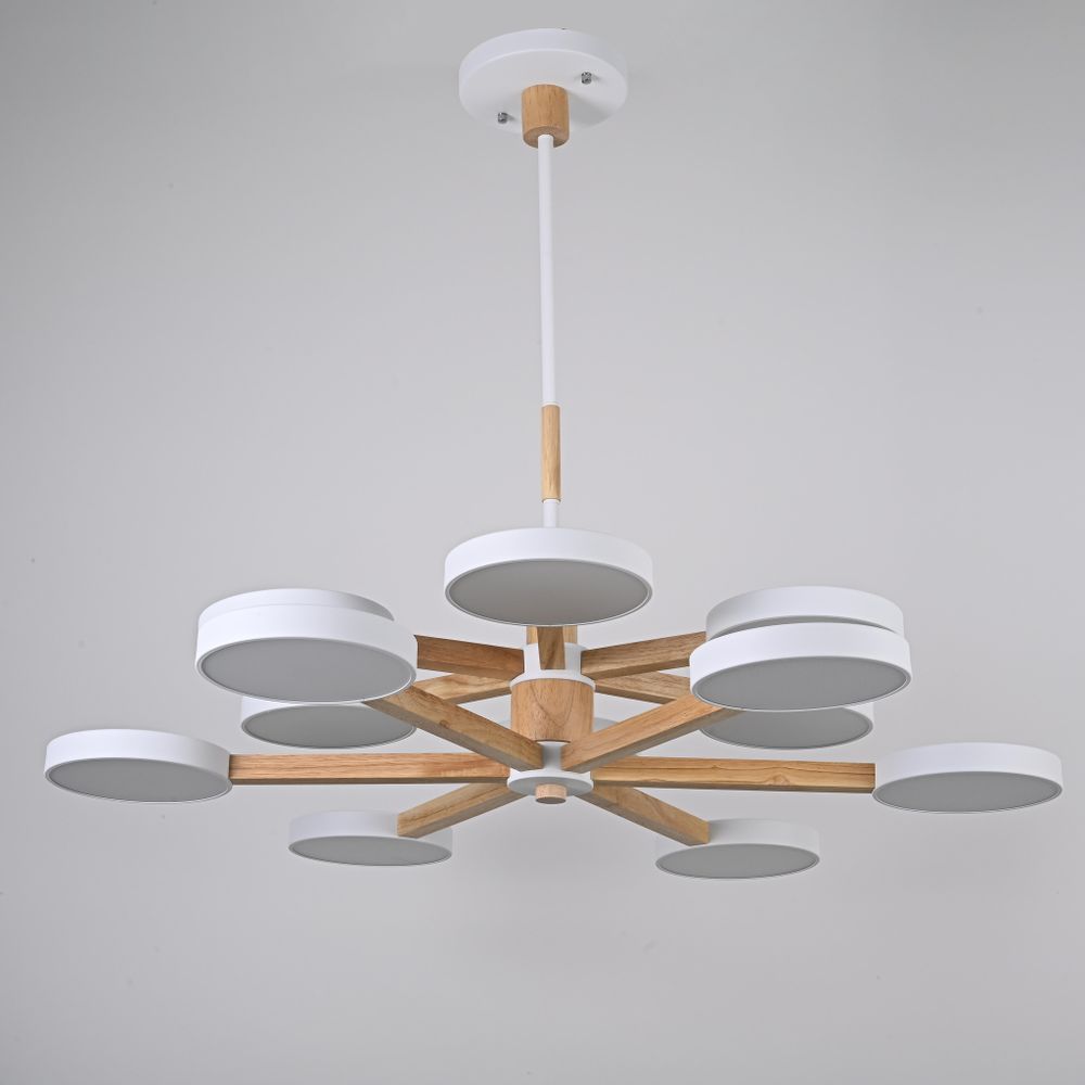 Люстра на штанге TURNA DBL L12 White