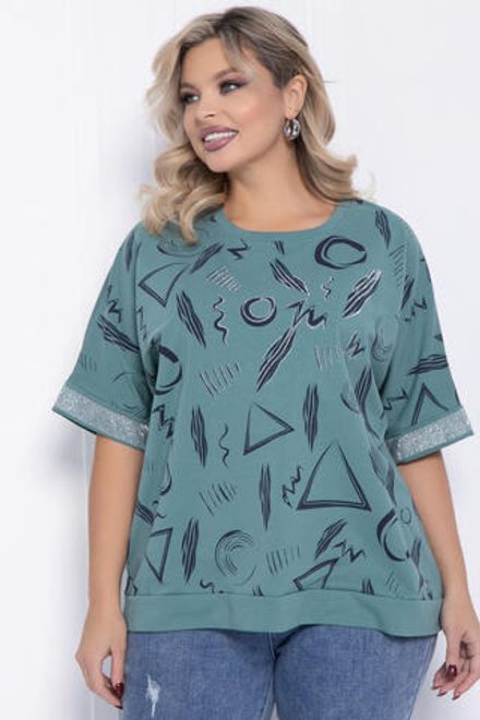 Блуза Симона (олива) Б12293-20 LT Collection