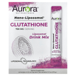 Aurora Nutrascience, Nano-Liposomal®, глутатион, смесь для приготовления липосомальных напитков, 30 пакетиков по 9 г (0,32 унции)