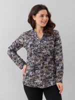 Блузка БЛ-22/черный-бежабстракция