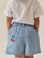 Шорты джинсовые с вышивкой для девочки Next E29-079, Синий