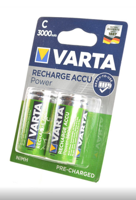 Аккумуляторы VARTA С R2U 3000 мАч (2шт)