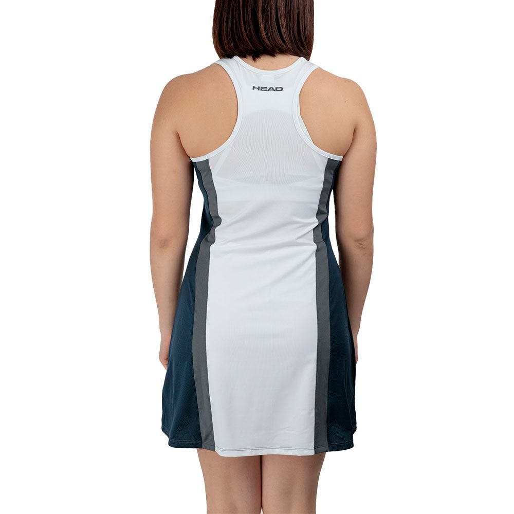 Платье HEAD Club 25 Dress W 814745-NVWH-S, р.S, 85% полиэстер 15% эластан, белый