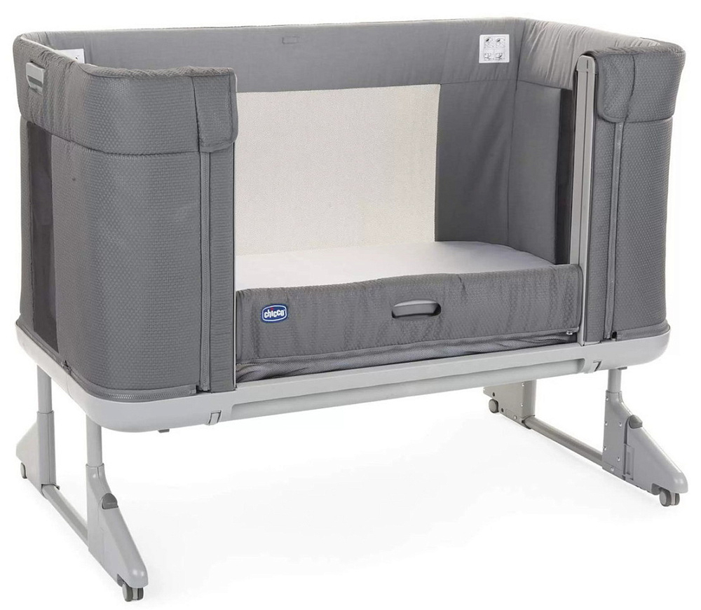 Детская кроватка Chicco Next2Me Forever Moon Grey
