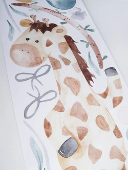 Интерьерные виниловые наклейки большие воздушные шары на стены в детскую, дома, облака, пейзаж