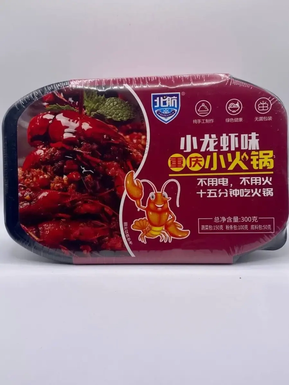 Лапша быстрого приготовления с раками и овощами ,Острый