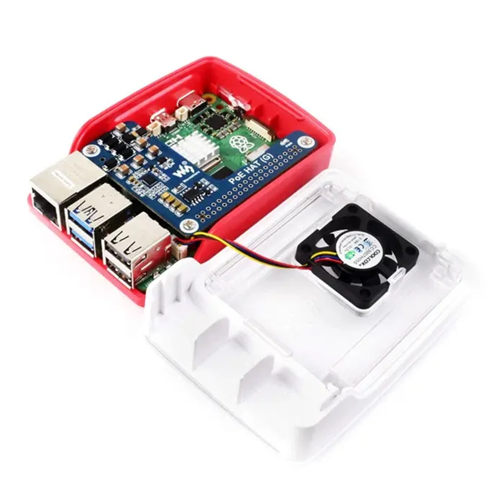 Плата POE HAT (G) для Raspberry Pi 5, 5V/5A Waveshare