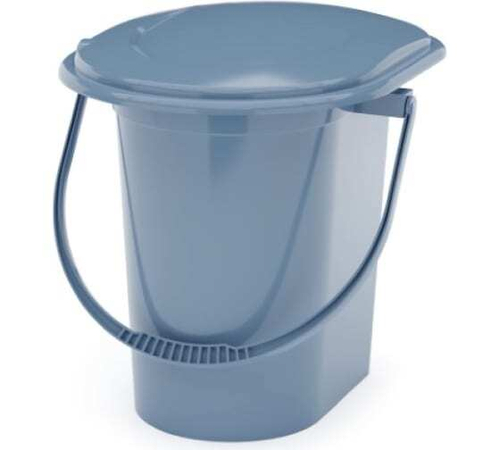 Ведро туалет 17л голубое