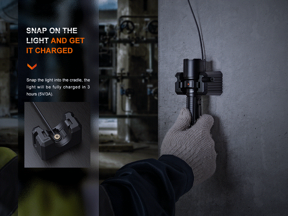 Фонарь ручной сверхмощный Fenix WF26R