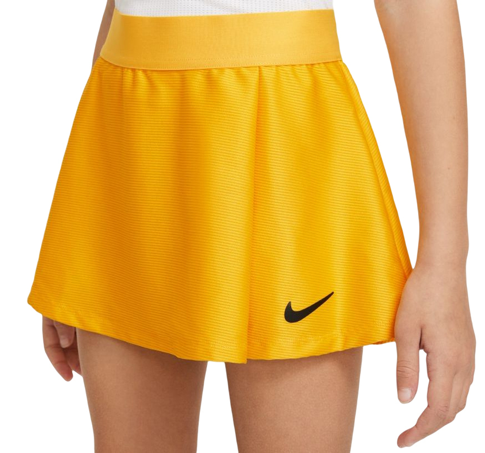 Юбка для девочки теннисная Nike Court Dri-Fit Victory Flouncy Skirt G - university gold/black