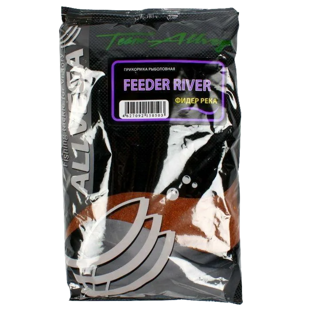Прикормка рыб. Allvega Team 1кг Feeder River (фидер река)