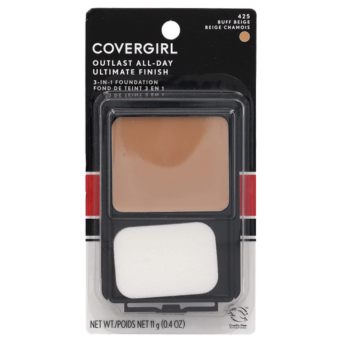 Covergirl, Outlast All-Day Ultimate Shine, тональный крем 3 в 1, оттенок 425 бежевый, 11 г (0,4 унции)