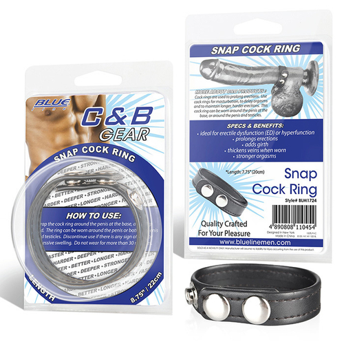 Кольцо на пенис BlueLine SNAP COCK RING, регулируемое 3,5–5,5 см