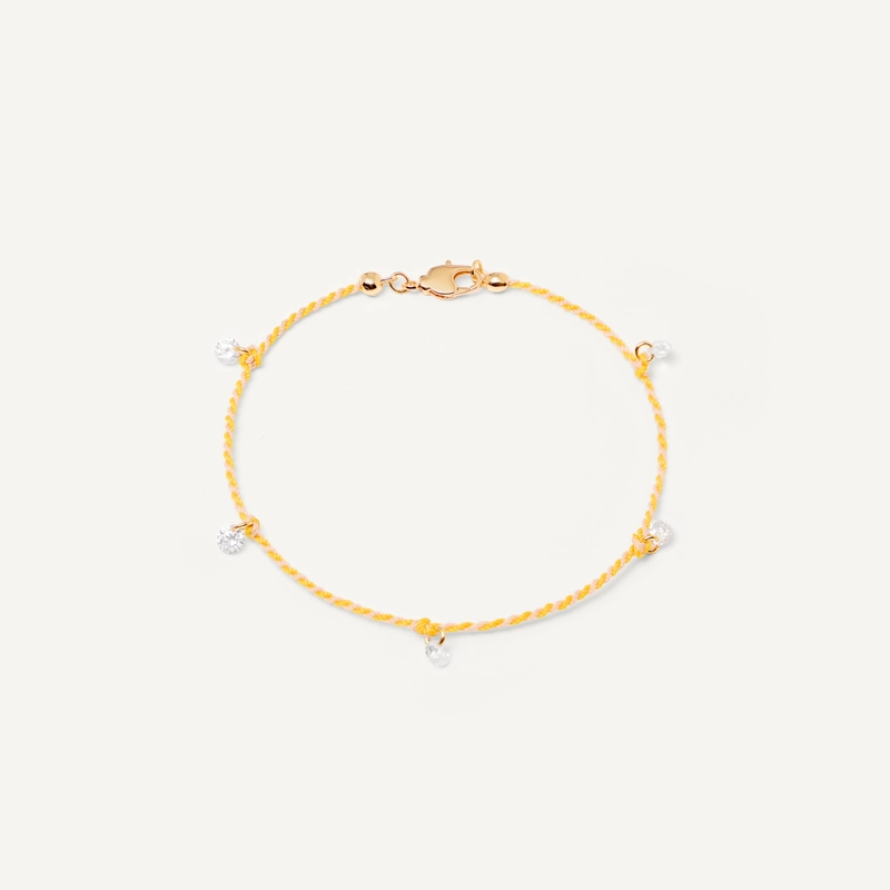 Анклет Плетеный Твой Цвет – Маленький кристалл