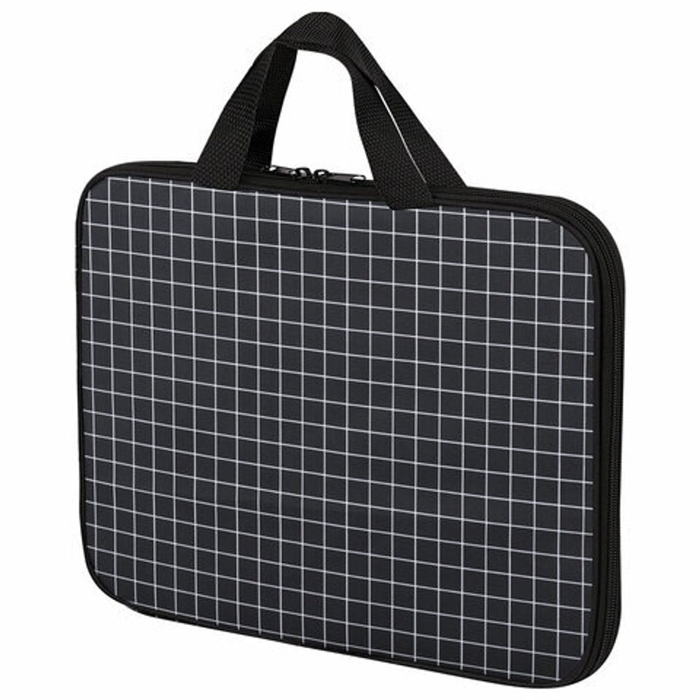 Папка на молнии с ручками BRAUBERG А4, 1 отделение, полиэстер, 20 мм, "Checkered", 272173