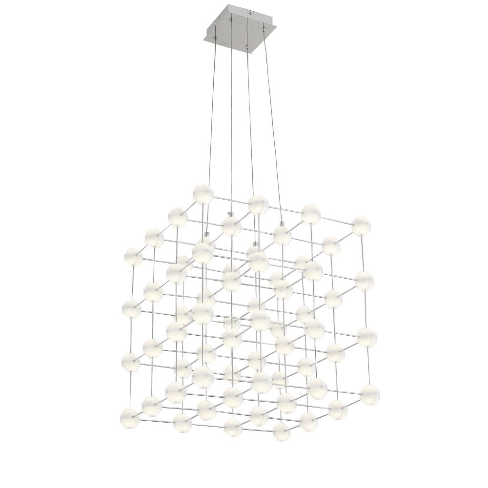 *SL797.103.64 Люстра подвесная ST-Luce Хром/Белый LED 64*0,6W 4000K