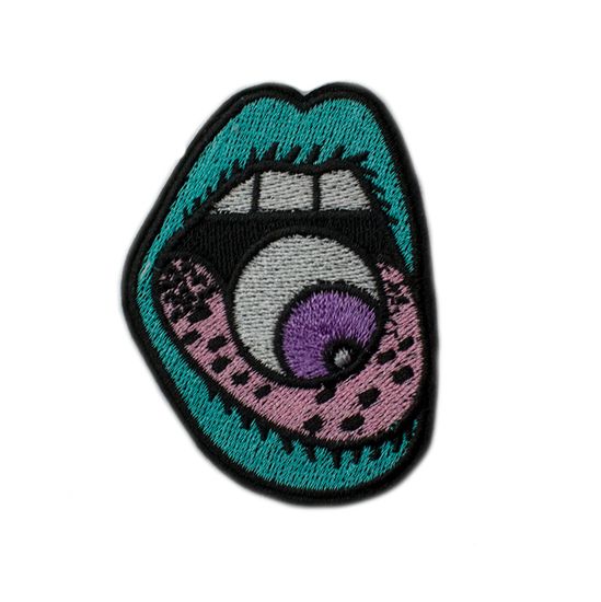 Нашивка на рюкзак и на одежду. Lips