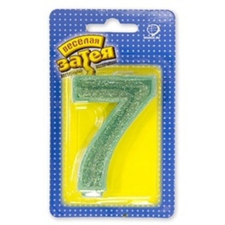 Свеча-цифра "7" Блеск, 7.6см