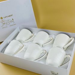 Lenardi 305-108 Набор из 6 кружек 400 мл в под.уп.(х6)Фарфор
