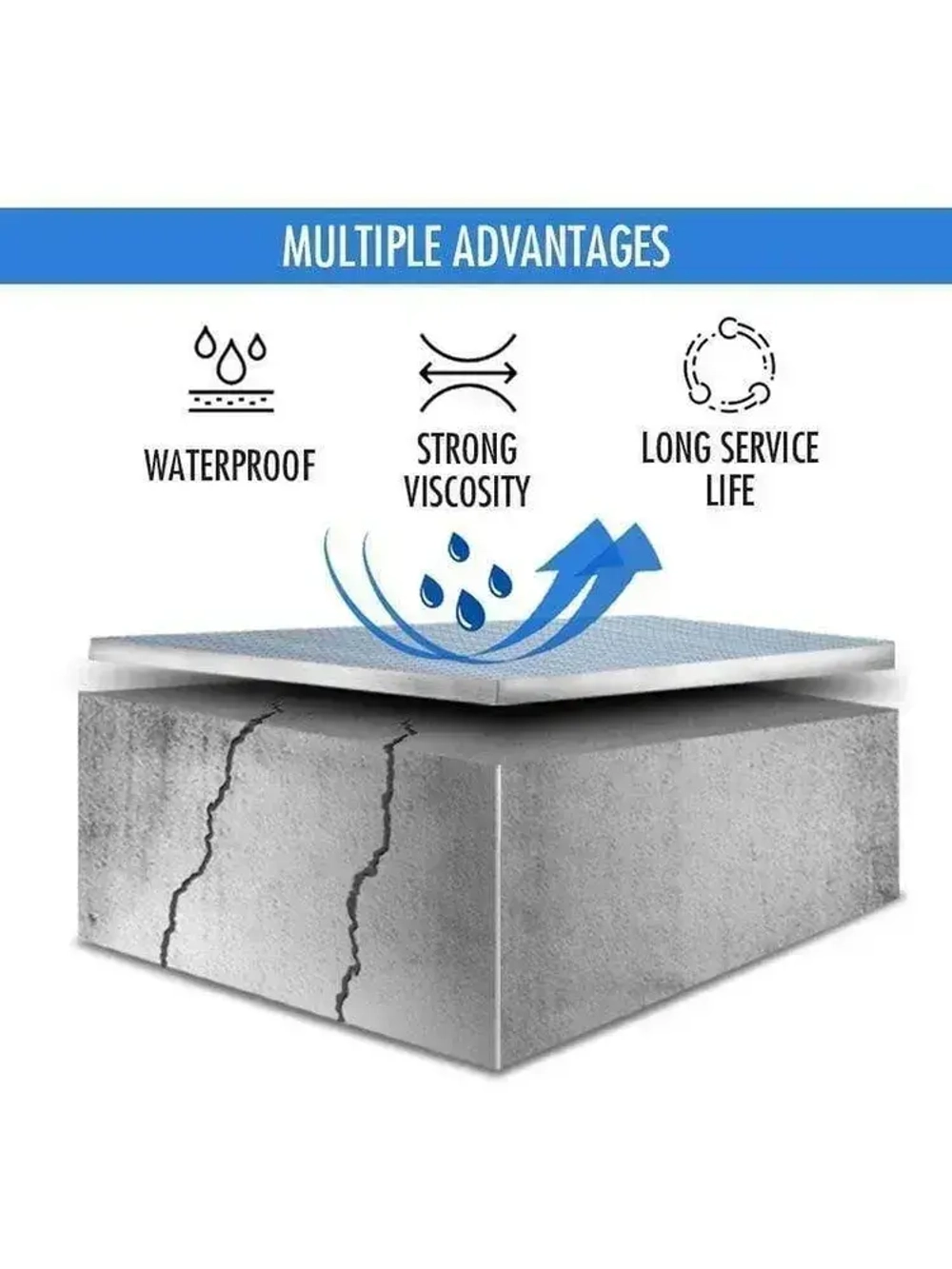 Лента-герметик Стоп-Течь. Д5м, Ш5см Герметизирующая бутил каучуковая лента 5м бутиловая самоклеящаяся для монтажных, сантехнических и кровельных работ