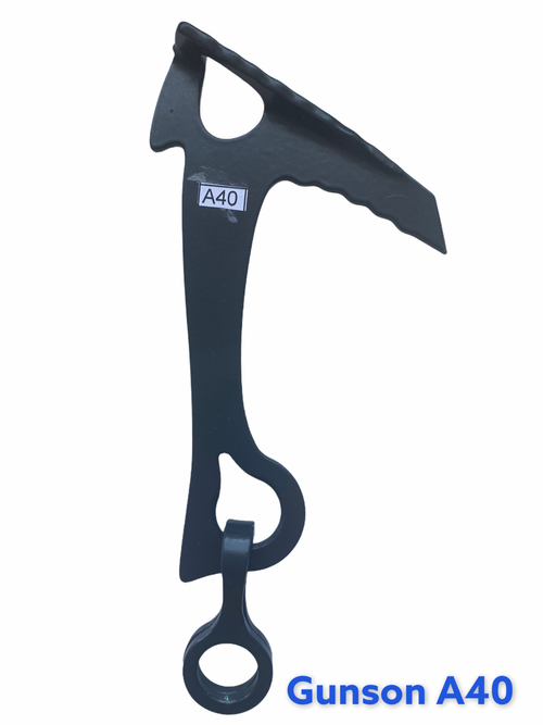 Якорь средний /3мм/ 40мм серьга / правый отгиб / черный / 3-10mm / 30kN/ -50C/L-160mm / W-86g