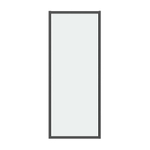 Боковая стенка Grossman Style 200.K33.05.100.21.00 (100х195) черный матовый,стекло прозрачное, 1 место