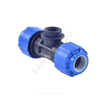 Тройник компрессионный ПЭ Дн 25х1/2"х25 ВР Ру16 ТПК-АКВА 52251225