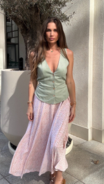 Жилет на пуговках изо льна