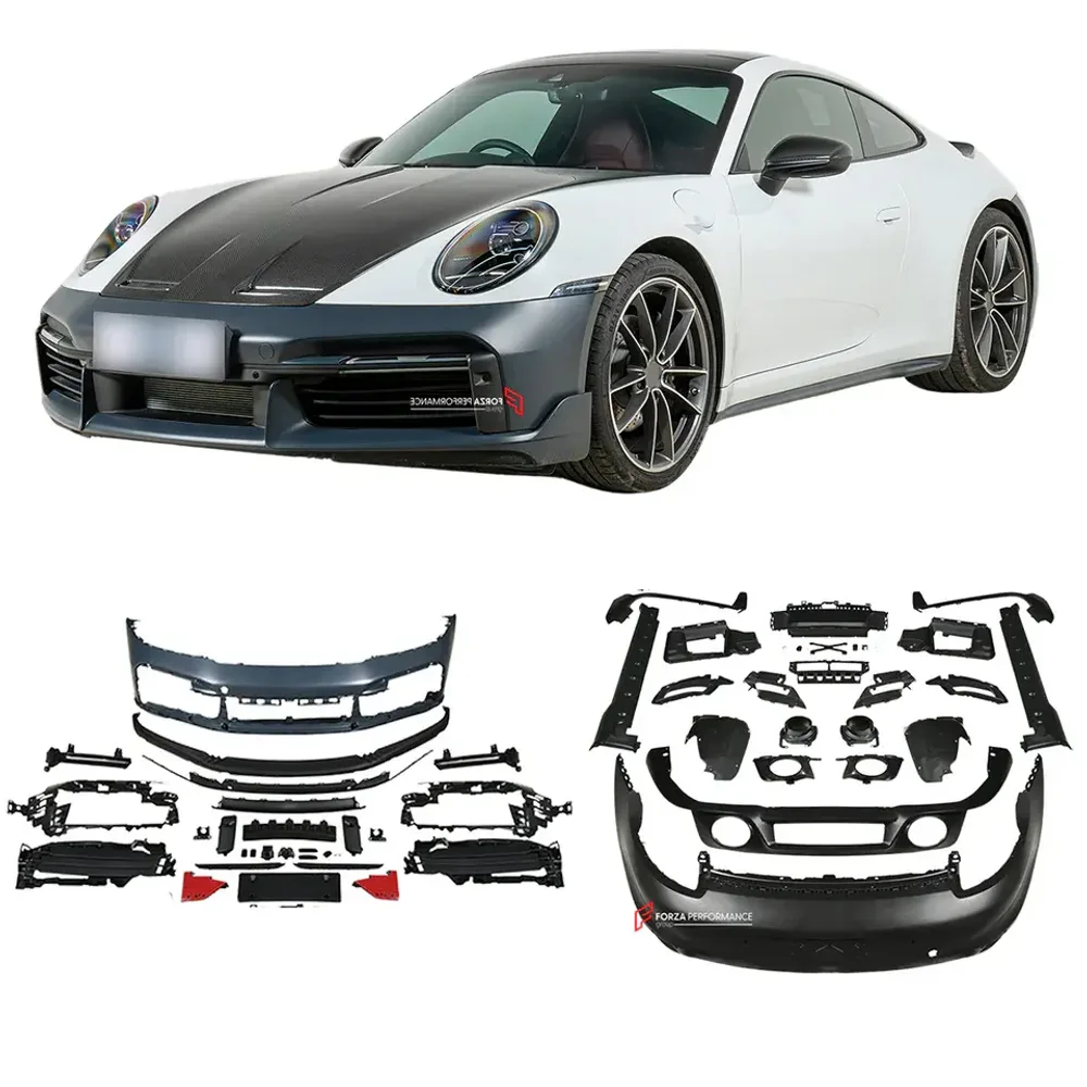 Обвес переделка в Turbo S для Porsche 911 992.1 Carrera 2019-2025 Порше
