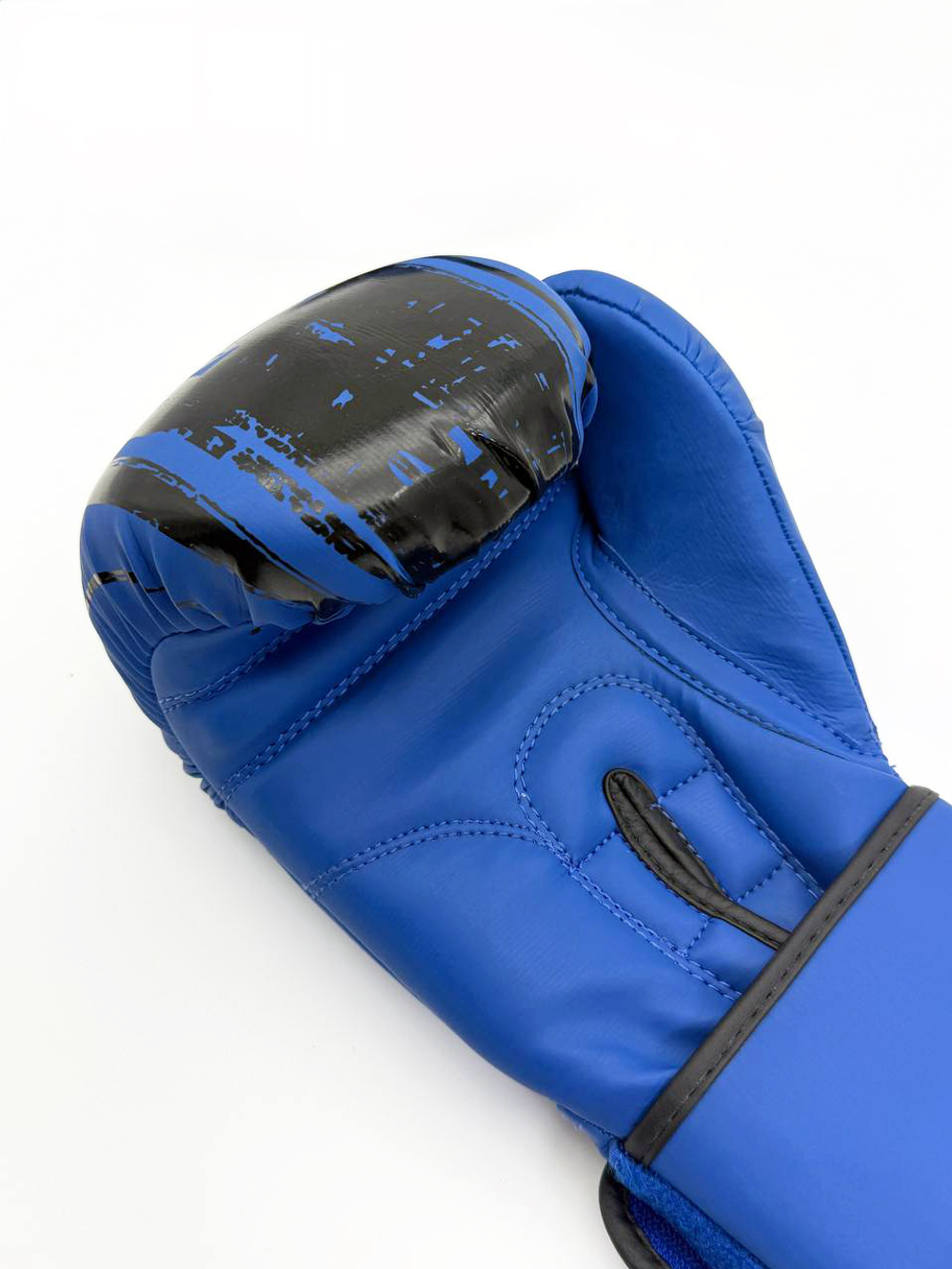 Боксерские перчатки OXXFIRE COMFORT, PVC,  синий/черный